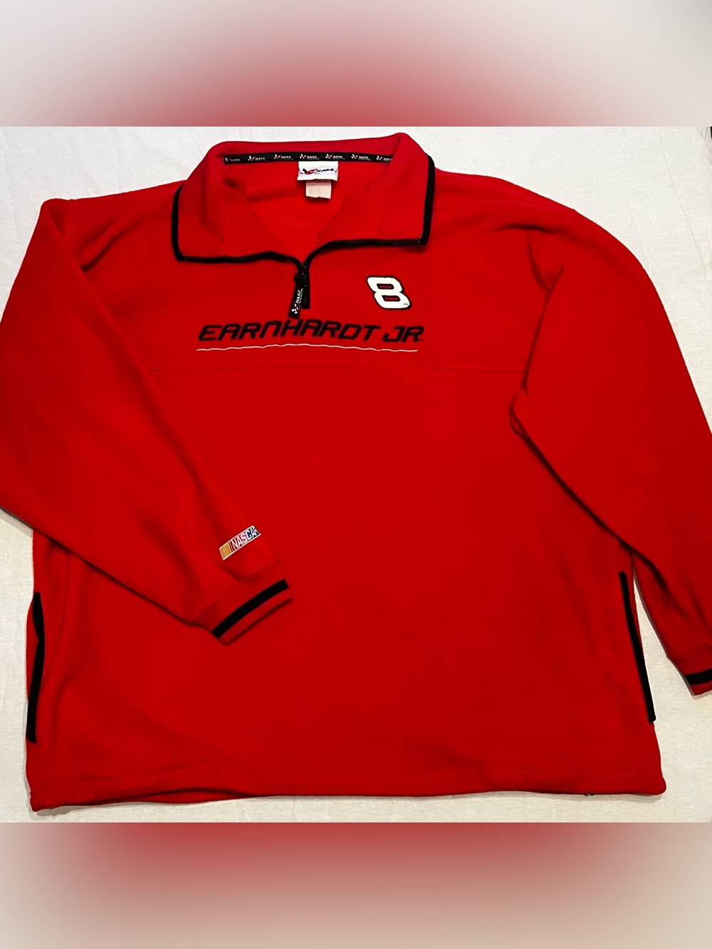 Vintage NASCAR Dale Earnhardt Jr #8 Chase Authentics Fleece Quarter Zip 2XL